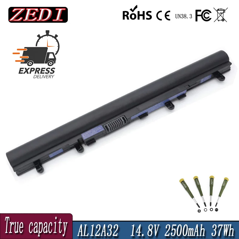 

ZEDI new AL12A32 AL12A72 Laptop Battery For Acer Aspire V5 V5-171 V5-431 V5-531 V5-431G V5-471 V5-571 V5-471G V5-571G 2500mAh