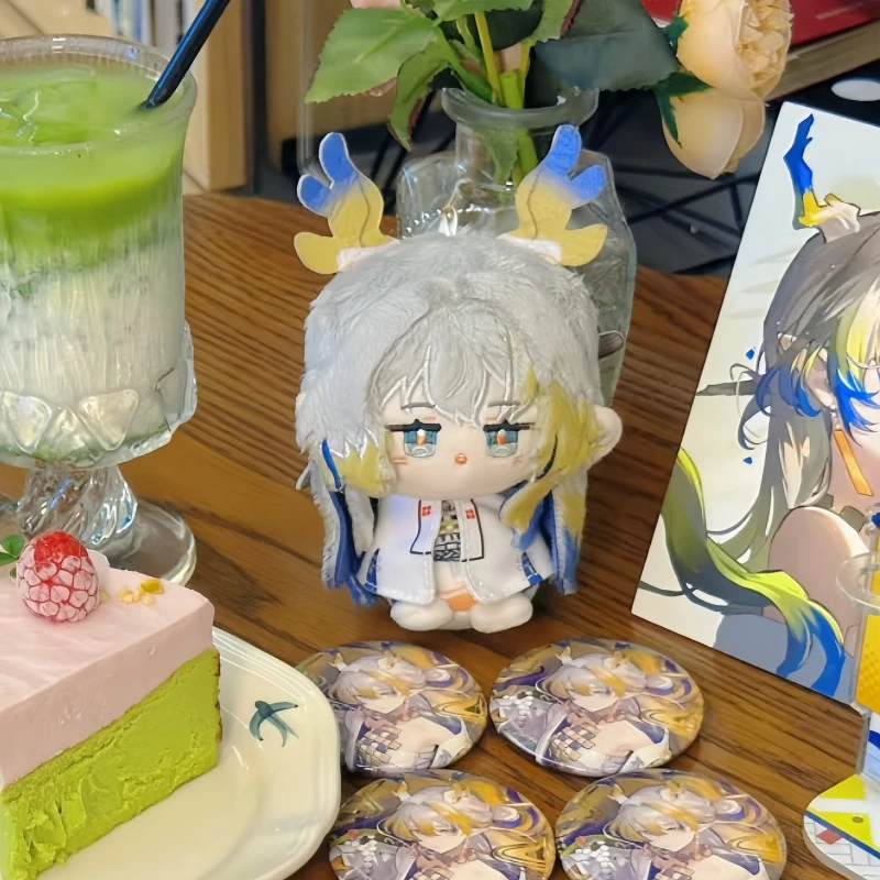 

In Stock Arknights Anime Game Peripheral Cosplay Lin Shu Texas 12cm Kawaii Plush Soft Backpack Decorations Friends Holiday Gifts