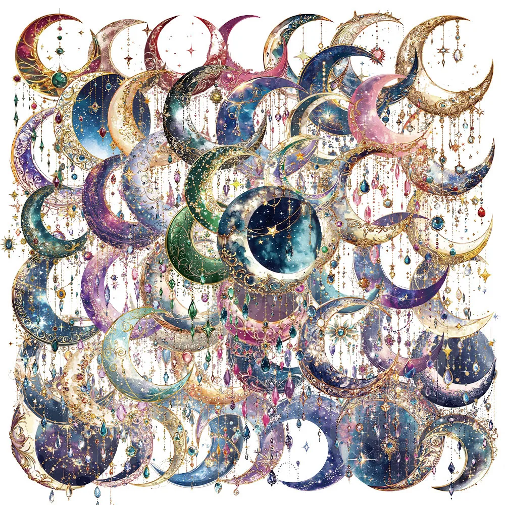 50/100 قطعة الخيال الإبداعي غالاكسي عالية الجمال Ins نمط جو ملصقات المغلف ختم ملصقات ملصق مضاد للمياه