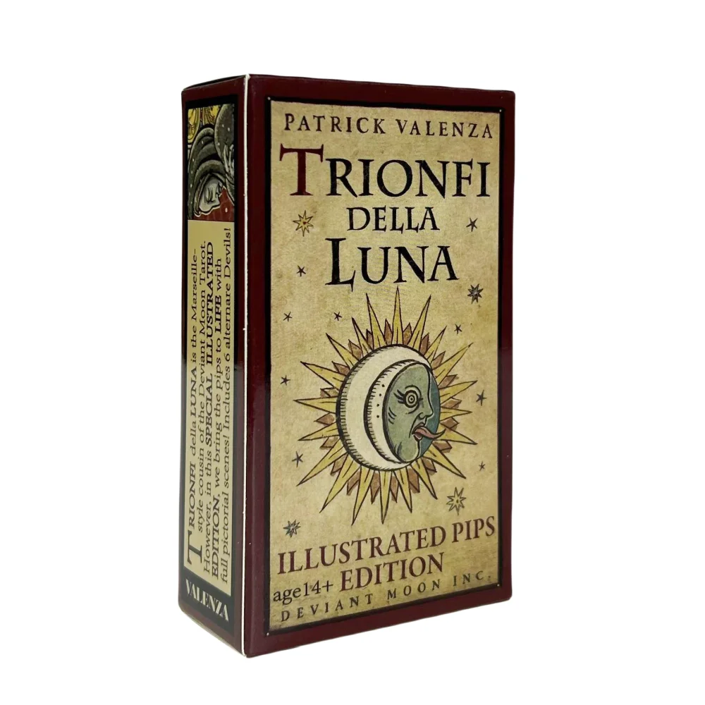 Trionfi Della Luna Tarot Cards Fortune-telling Oracle Divination Edition Creativity ILLUSTRATED Moon Board Game Deck