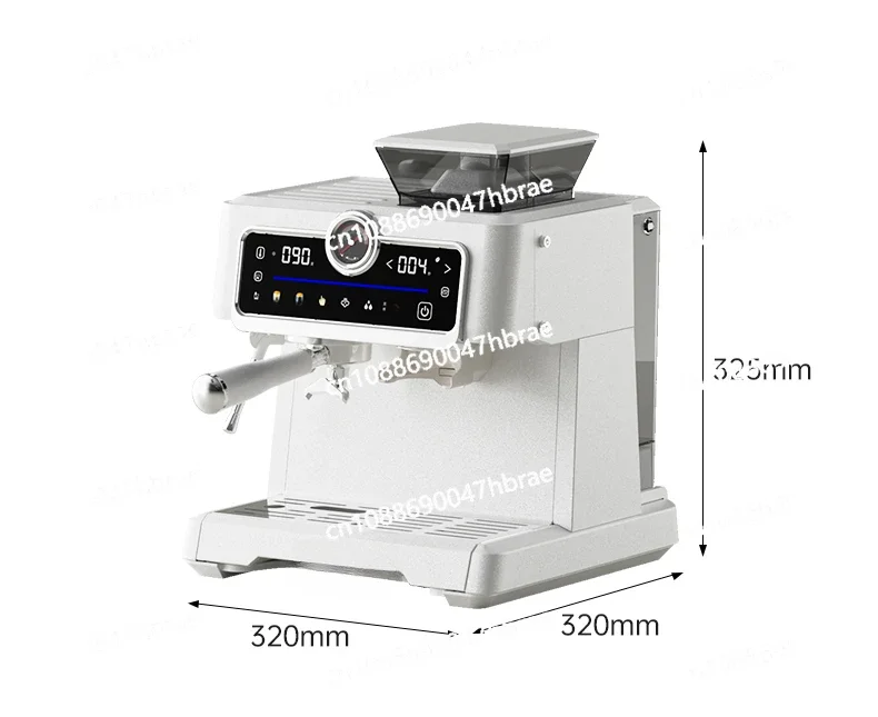 Semi Automatic Coffee Grinder, Espresso Machine, Household Milk Froth, Touch Screen Grinder