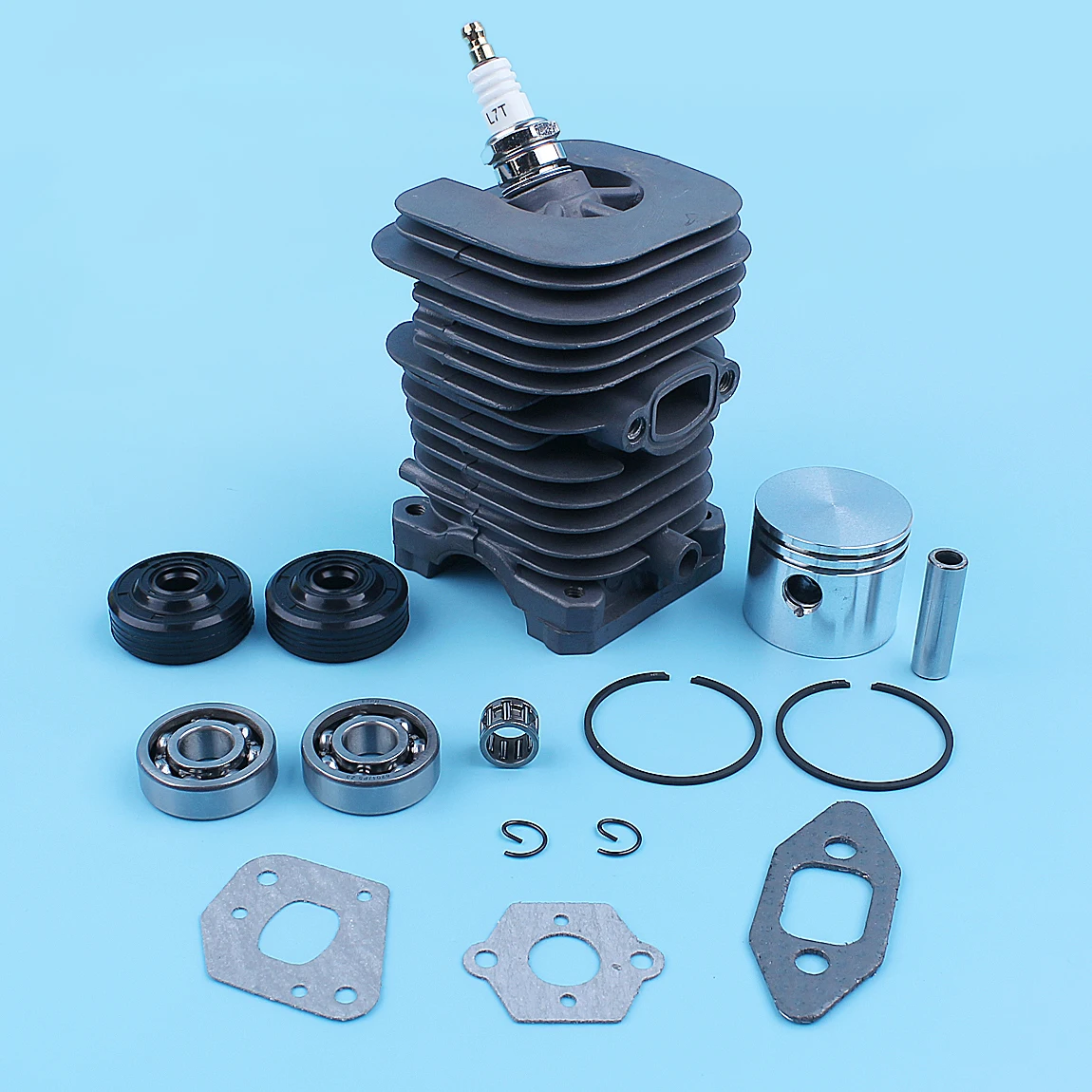 Imagem -02 - Kit de Vedação do Óleo do Rolamento do Virabrequim do Pistão do Cilindro Apto para a Fórmula de Parceiro 400 5000 350 351 352 370 371 390 401 420 Motosserra 41 mm