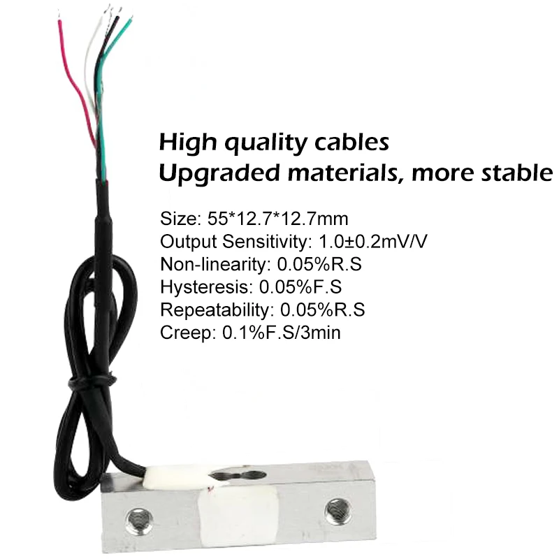 Micro Weight Sensor Load Cell NJ6 1kg 2kg 5kg 10kg 20kg 50kg load cells Weighing Pressure Sensor HX711 AD Module