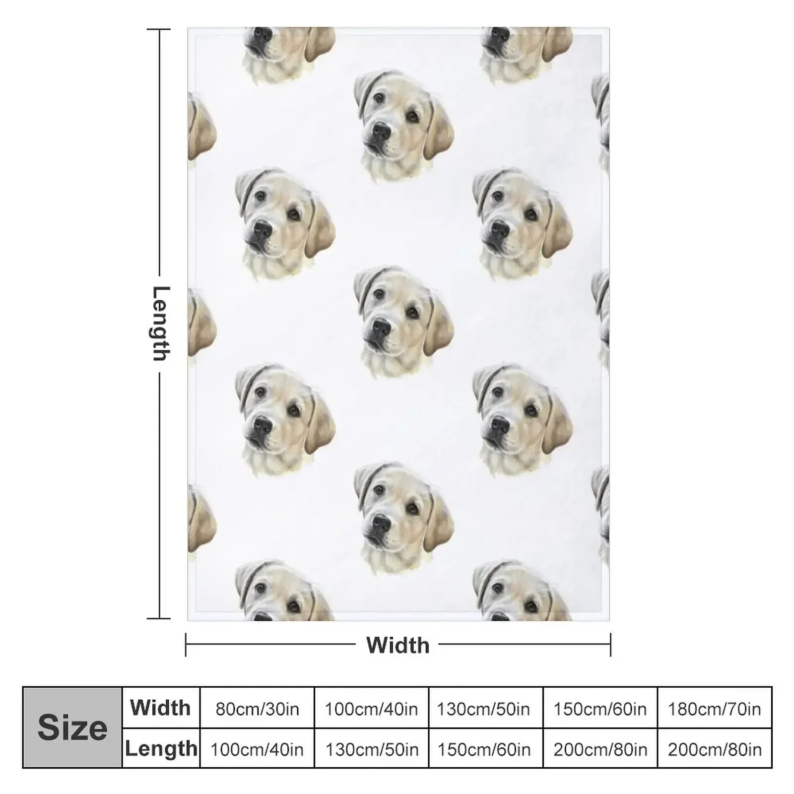 Golden labrador puppy Throw Blanket For Baby sofa bed Polar Luxury Brand Blankets