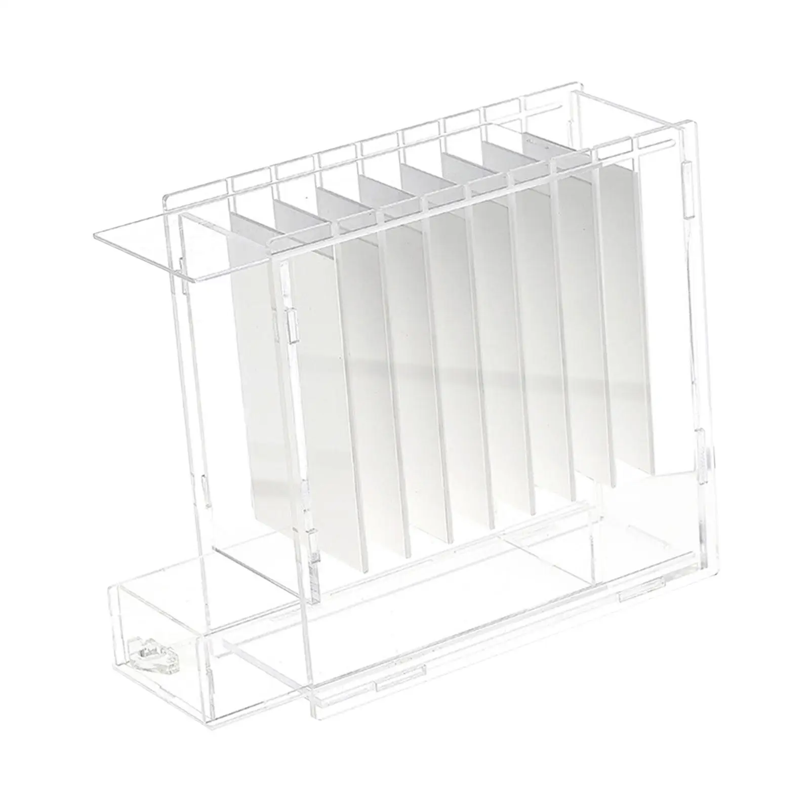 حامل رموش 8 شبكات أكريليك سهل التنظيف، رموش صناعية شفافة مقاومة للغبار #3