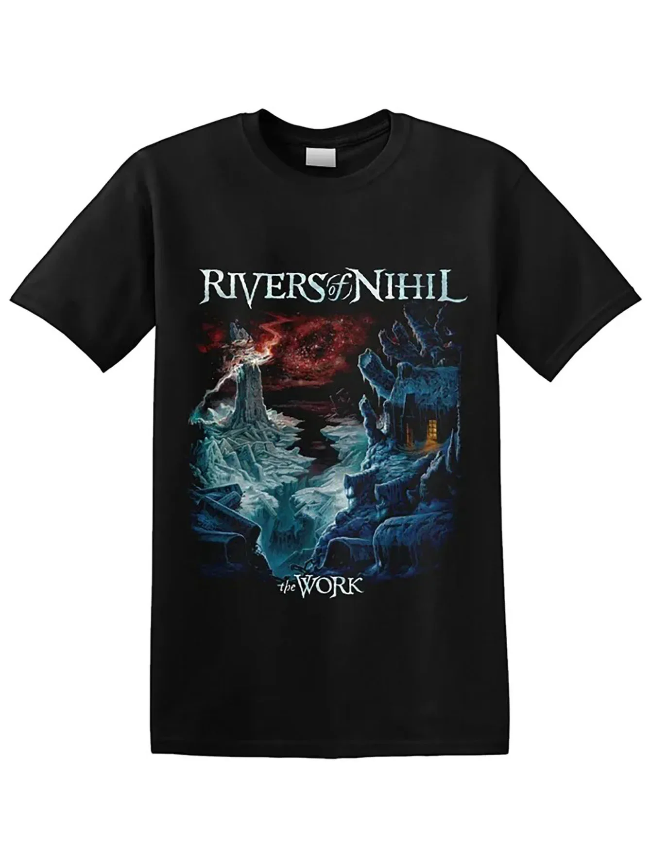 

RIVERS OF NIHIL - футболка «The Work» Мужская футболка Дизайнерская одежда Мужская мужская дизайнерская одежда Мужские топы Высококачественные мужские