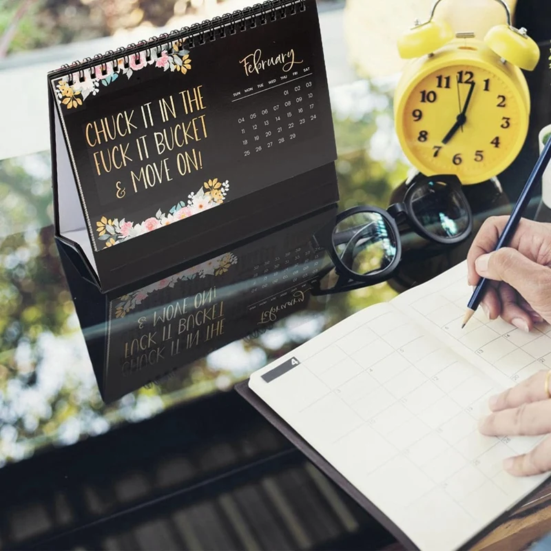 Desk Calendar 2024 Calendar For Tired- Women Fu-Ck It 2024 Calendar Sweary Calendar Planner