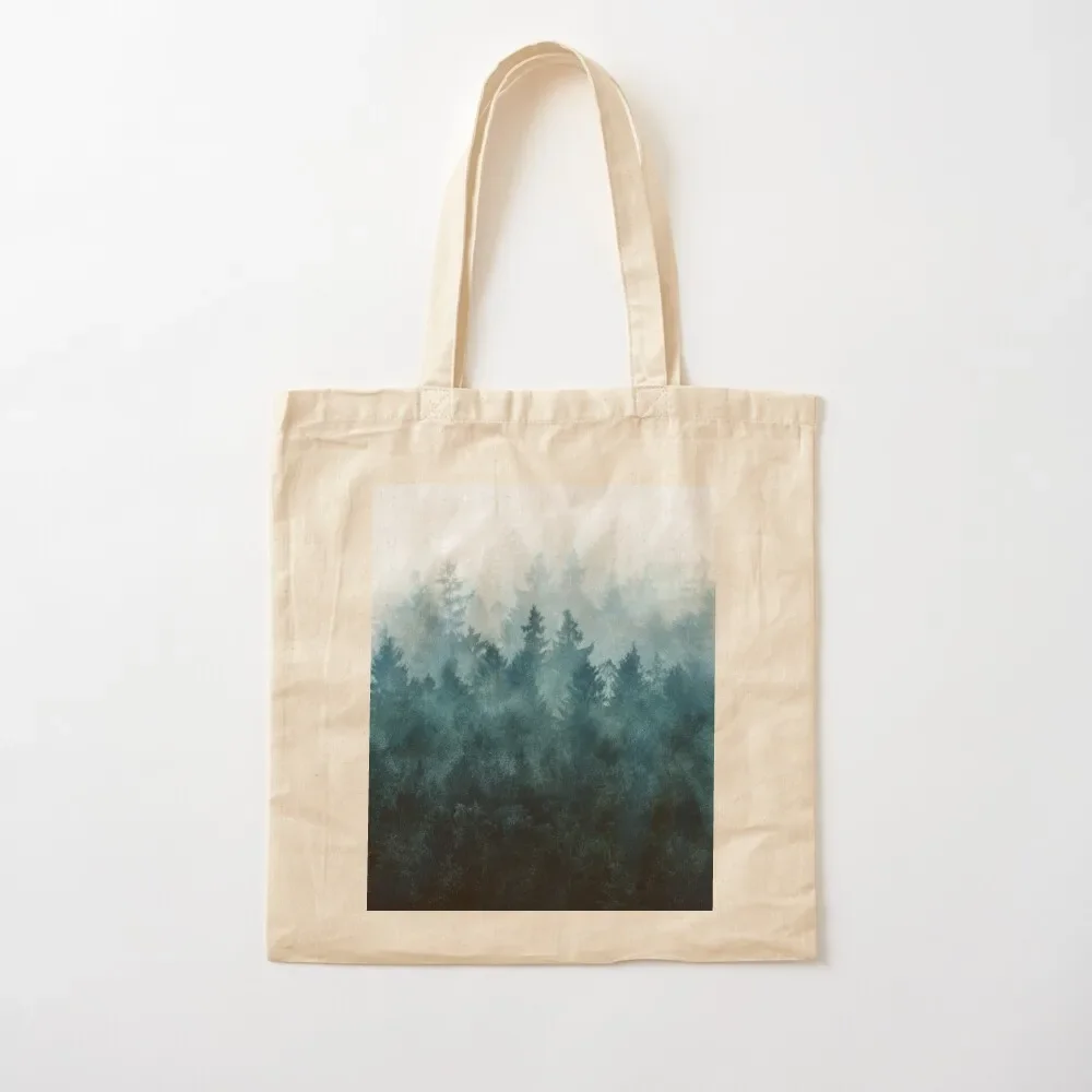 

The Heart Of My Heart // So Far From Home In A Misty Foggy Fall Wilderness Forest Covered In Act Blue Magic Fog Tote Bag