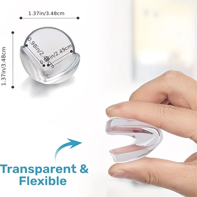 10/100Pcs Childproofing Table Corner Guards Transparent Spherical Edge Protectors Children Child Safety