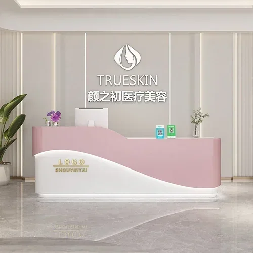 

MLY Bar Counter Cashier Modern Simple Beauty Salon Clothing Store Small Company Reception Desk