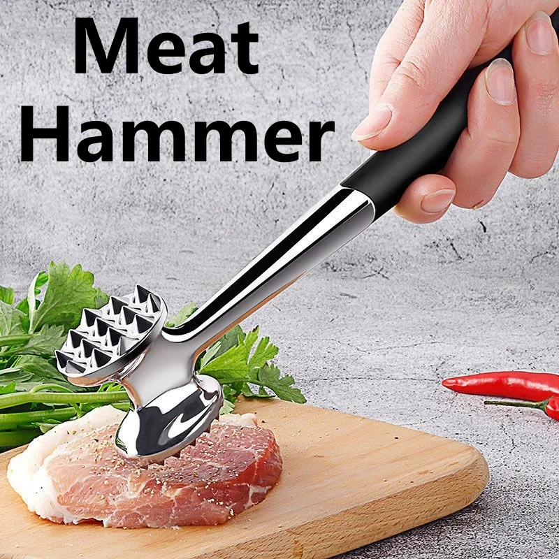 Meat Hammer Multi-function Double-Sided with Comfortable Handle Pork Steak Fluffy Tender Household Labor Saving Kitchen Gadgets