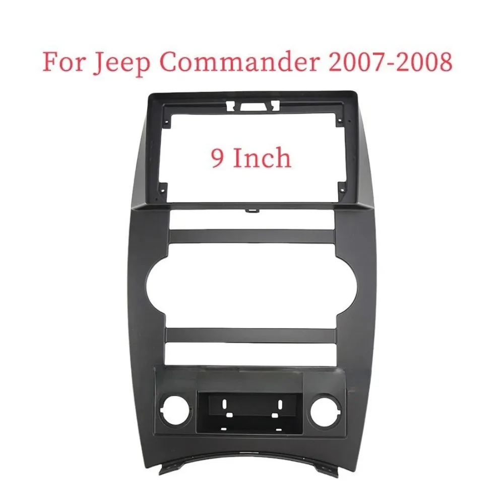 

For JEEP COMMANDER 2007-2008 9inch Car Frame Fascia Panel Durable Plastic Interior Trim Dashboard Precision Fit Automotive Tools