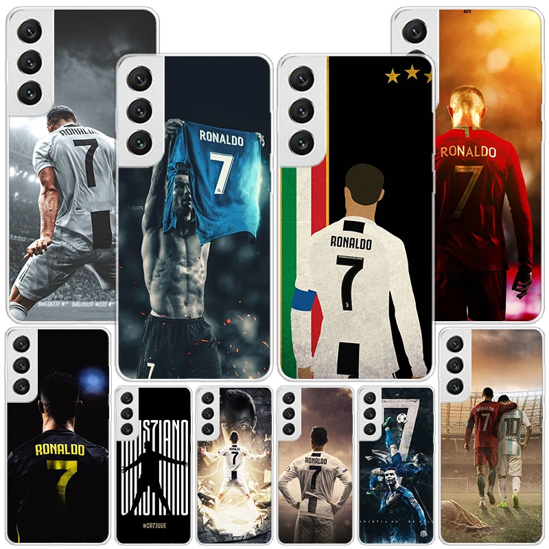 Football Superstar C-CR7 Phone Case For Samsung Galaxy S24 Ultra S23 S22 S21 Plus S20 FE S10E S10 S9 S8 + Personalized Print Cov