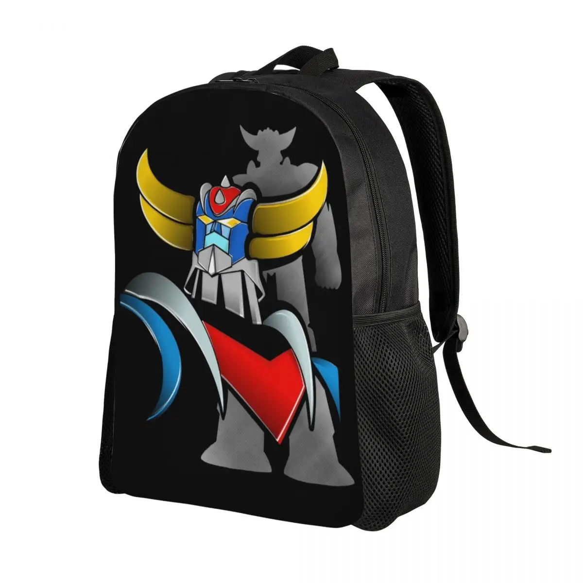 3D Print Goldorak Grendizer Vintage Robot Backpacks for Anime Mechanical Warrior School Bags Bookbag Fits 15 Inch Laptop