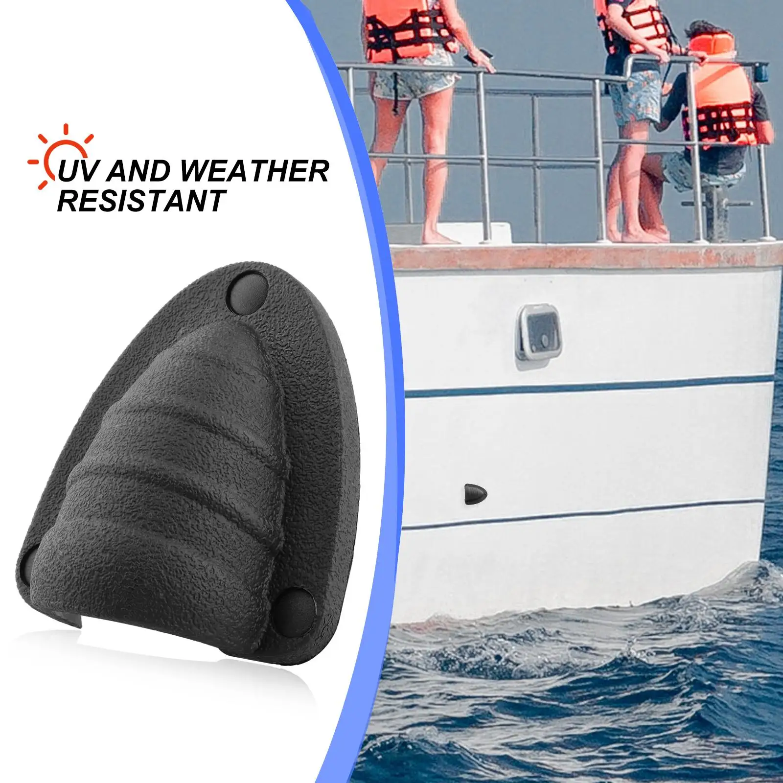 Nylon Marine Clam Shell Vent Black Boat Vent Cover Weather Resistant for Yacht Locker Airflow