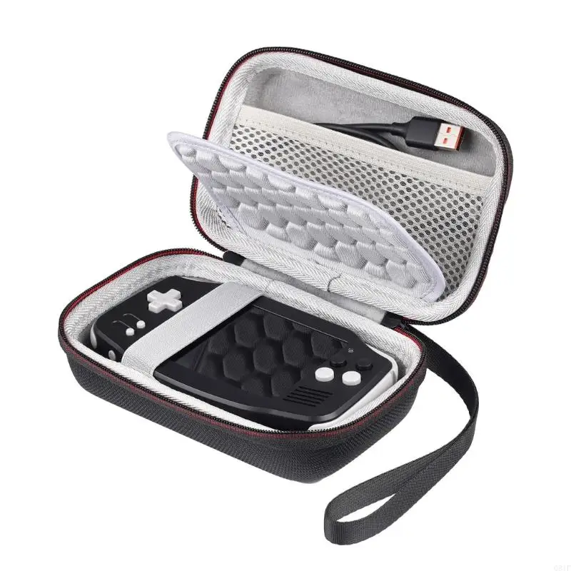 Bolsa EVA Q81F con consola juego mano bolsillo malla bolsillo Caja almacenamiento a prueba choque a prueba