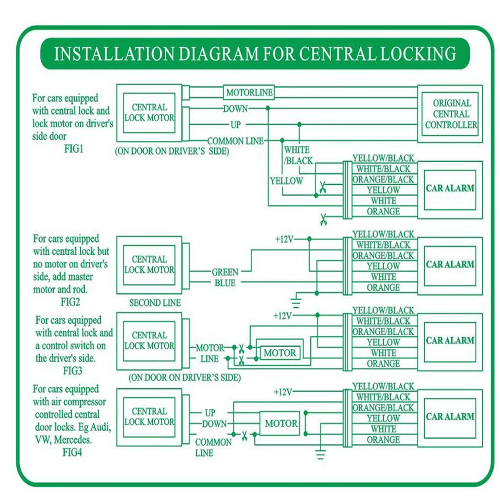 12V Car universal Car Keyless Entry Remote Control Switch Lock Car Keyless Entry Car Alarm Automatic Locking Programmable