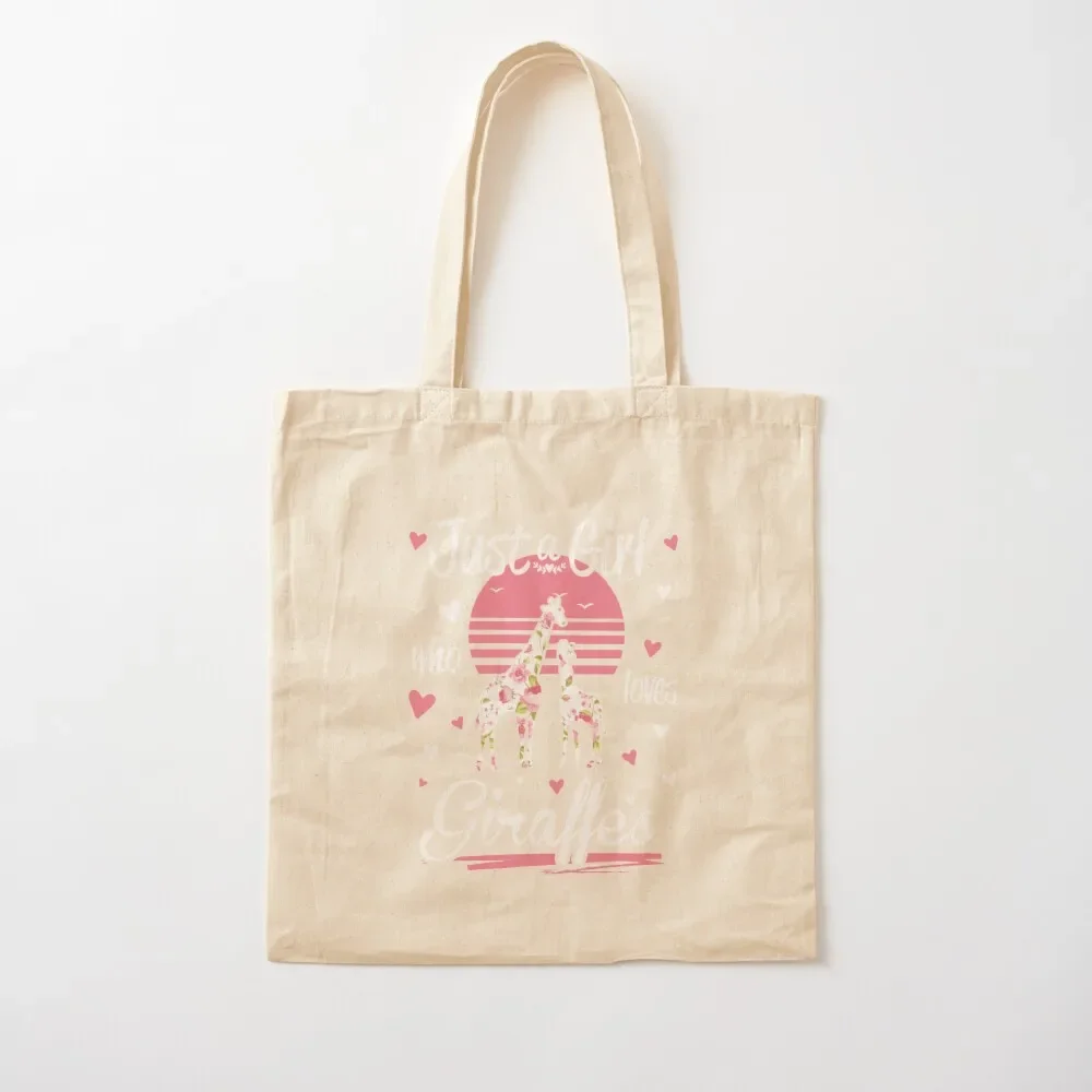 

Giraffe Girl Loves Giraffes Tote Bag Lady bag Cloth bag