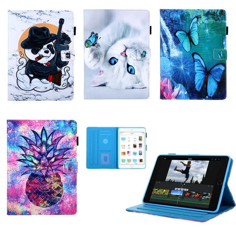 Tablet Case for Samsung Galaxy Tab A 10.1 inch 2019 T510 fundas Flip Cartoon PU Leather Cover for SM-T510/T515 Protective Case