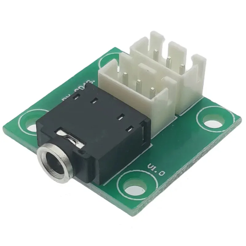 

4PCS AUX Connector Audio Signal Connection Board Earphone Jack Port 3.5mm Socket to 2.54 mm 3pin interface Adapter Dock