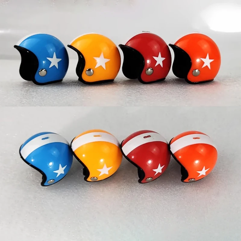 1/10 Scale Remote Control Car Model Driver Simulation Helmet Cartoon Helmet Climbing Car Driver Helmet RC Car Model