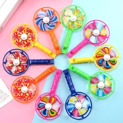 2Pcs Coloful Windmill Party Props Random Color Children Gift Plastic Funny Musical Developmental Toy KIds Whistle Toys Kids Gift