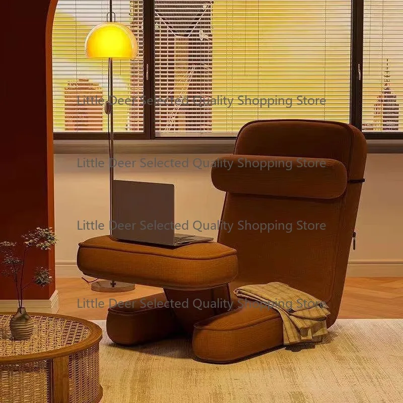 Single Recliner Sofa Modern Fabric Design Comfortable Living Room Furniture with Rocking Chair and Table