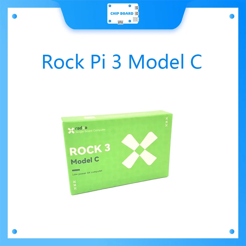 

RADXA 3C Rock Pi 3 Model C RK3566 Quad-core Cortex A55 Development Board 32bit 3200Mb/s LPDDR4 Supports 4K@ 60 HDM