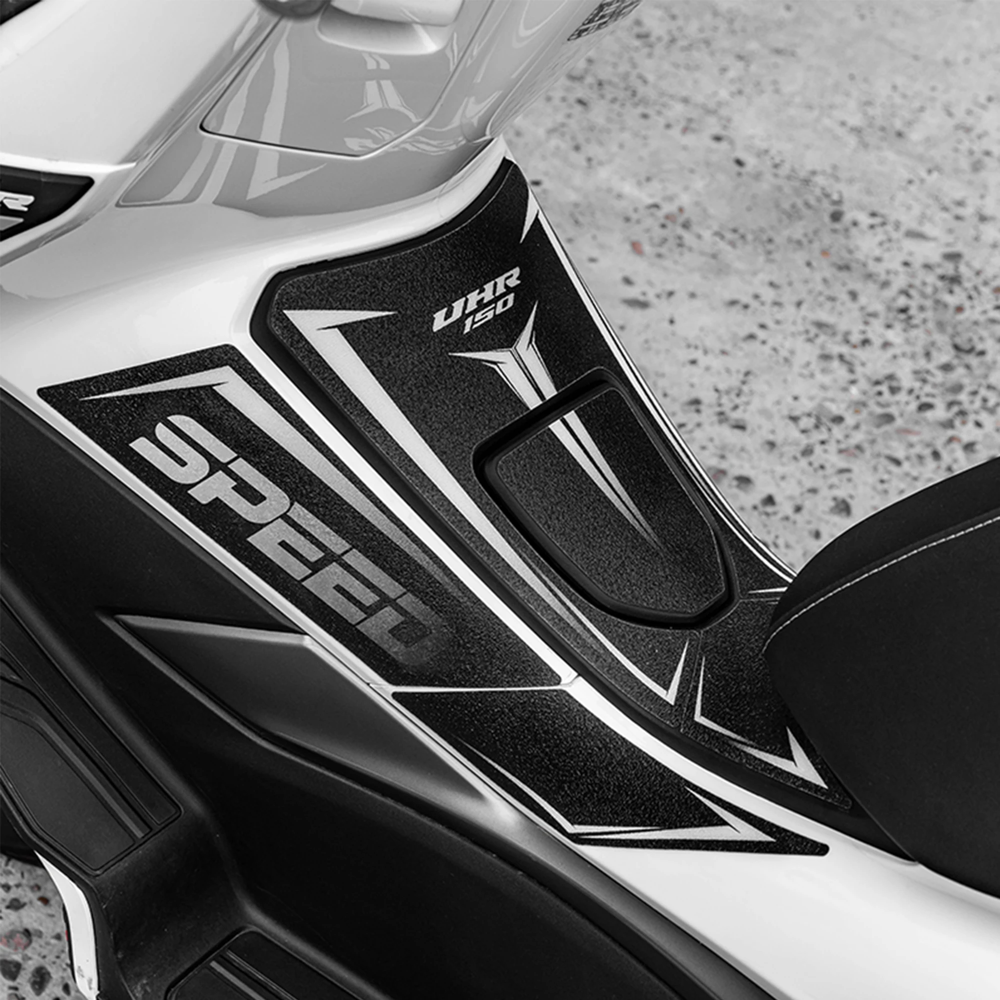 Compatible with Haojue UHR150 Motorcycle Tank Protector Sticker, Thick Fuel Tank Decal, Protective Pad Modification Accessories