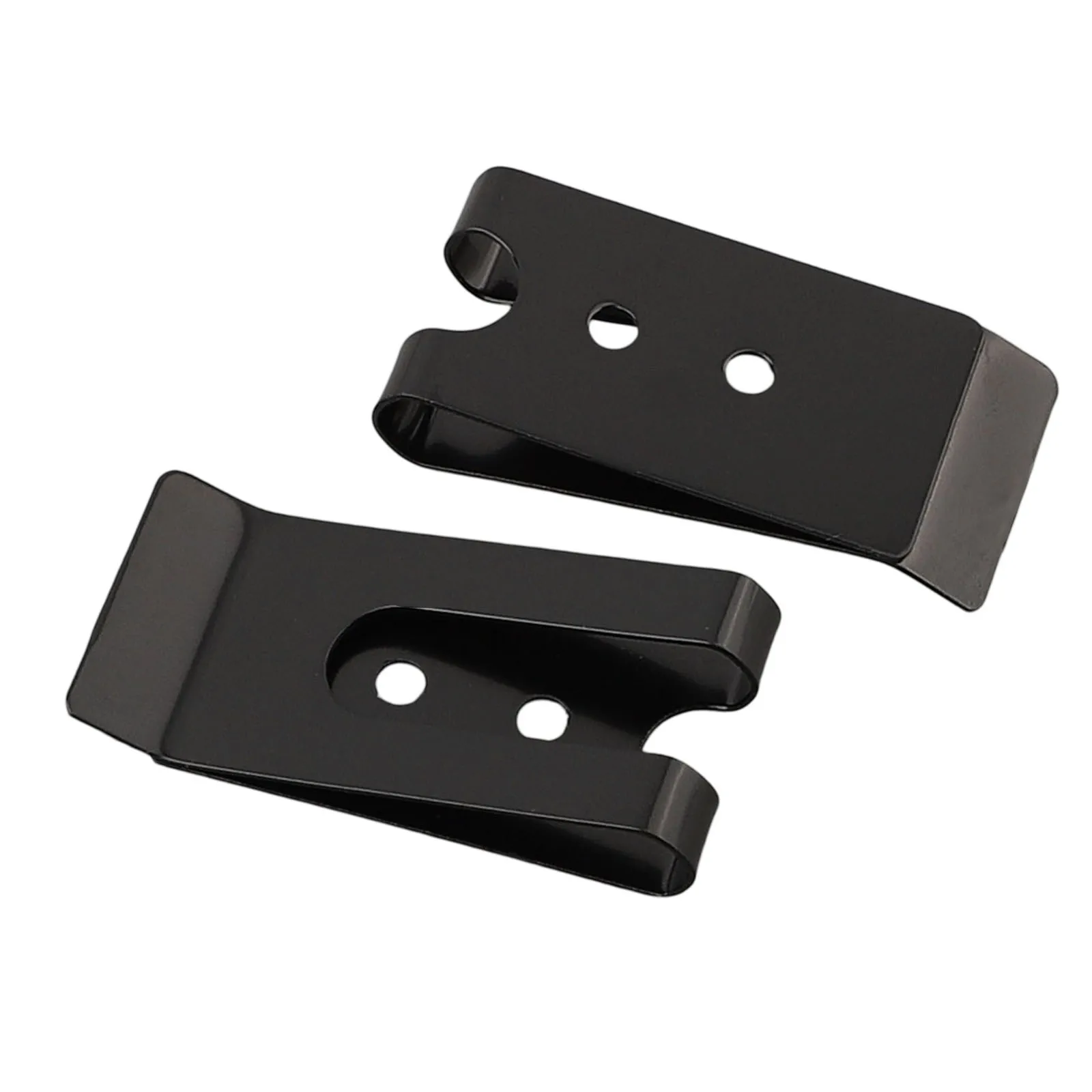 Securing Clip Belt Clip Hook Accessories Garden 2pcs 4mm 57*26mm Black Coated Finish Manganese Steel Practical