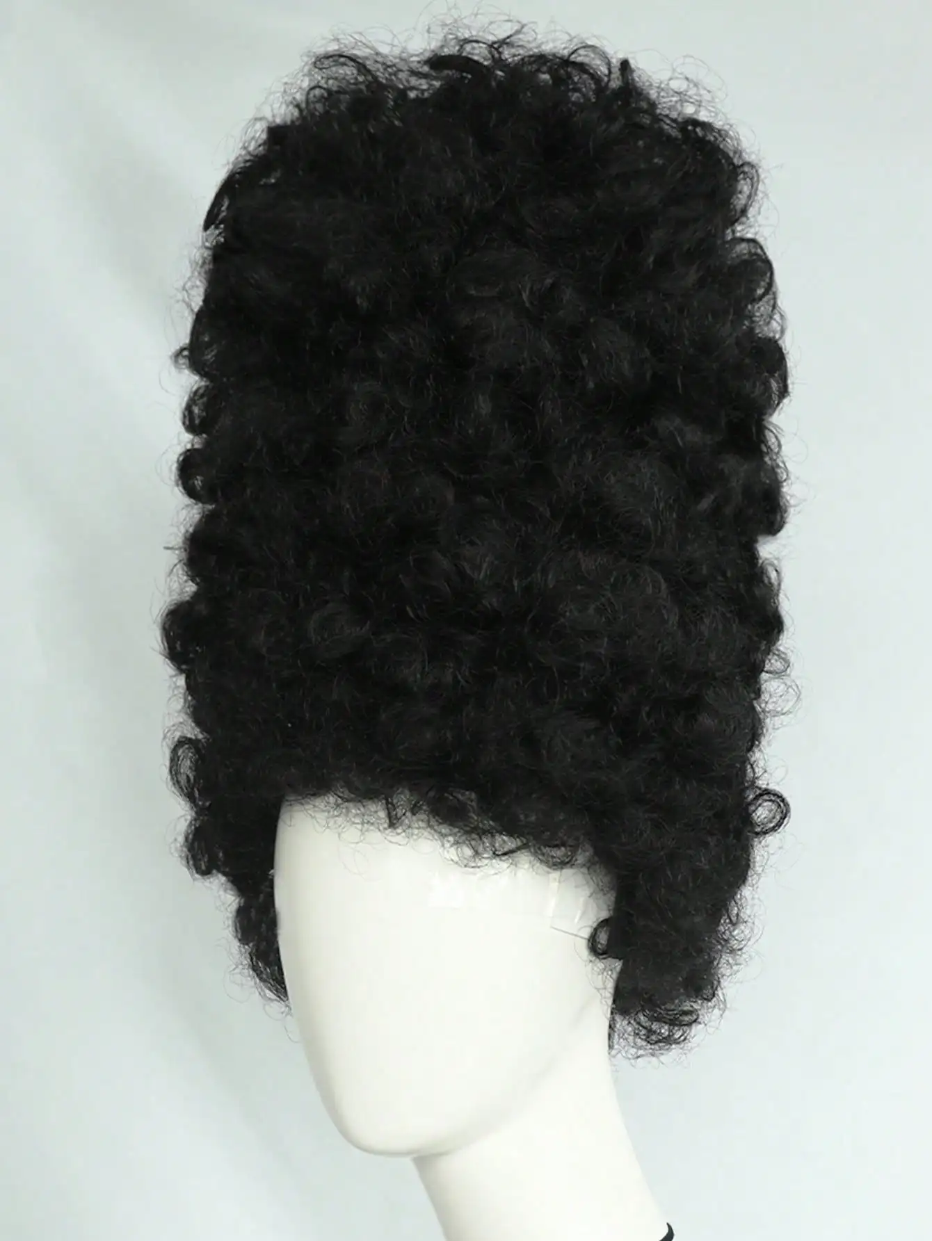 Synthetic Curly High Hat Style Cosplay Wig, Unisex Character Curly Bouffant Beehive Wig, 18th Century Women Queen Wig image 5