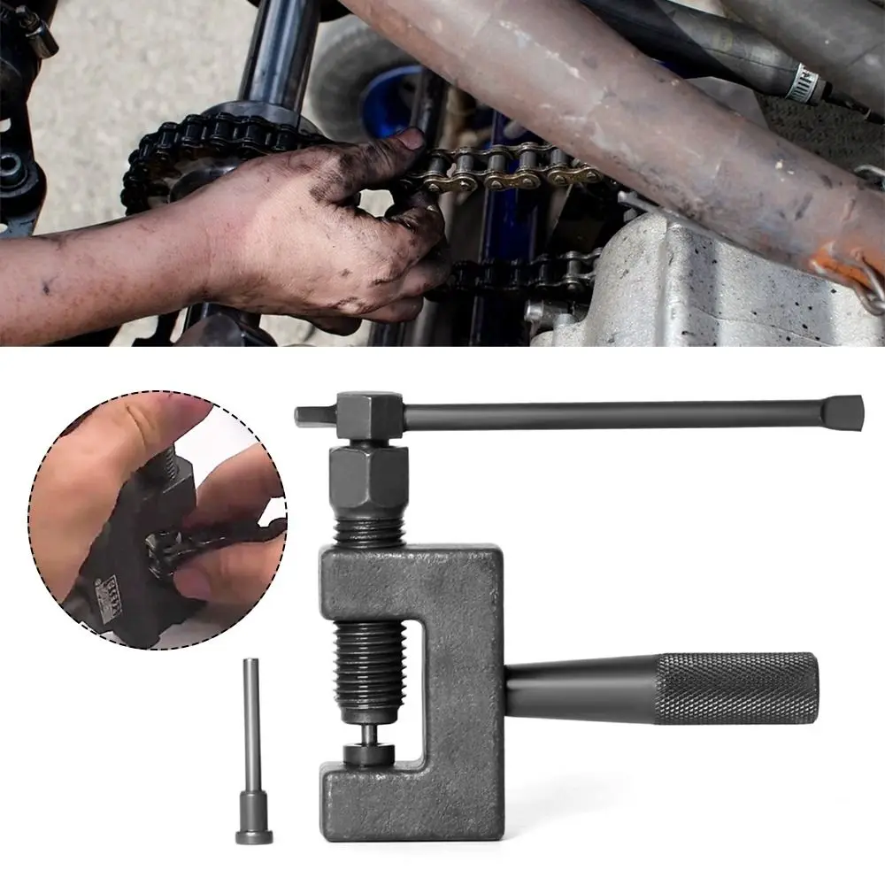 

Tool Black Chain Cutter Chain Repair Disassembly and Assembly Chain Removal Tool Repair Chain Splitter Motorcycle Repair
