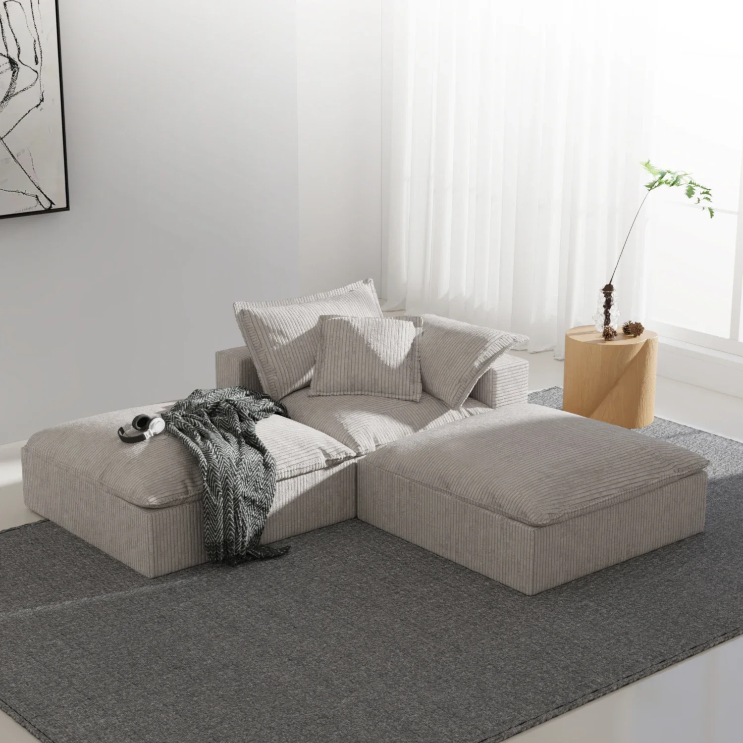 

Customized Furniture Sectional Living Room Couch Furniture Bed Couch Sectional Sofa Set Design Modular Compressed Sofa