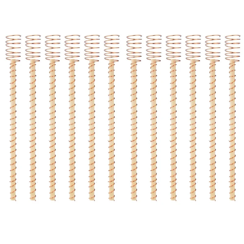 

A21I-Electroculture Plant Stakes,Garden Stakes Electroculture Copper Gardening Antenna For Garden Plants Support 12Inch Durable