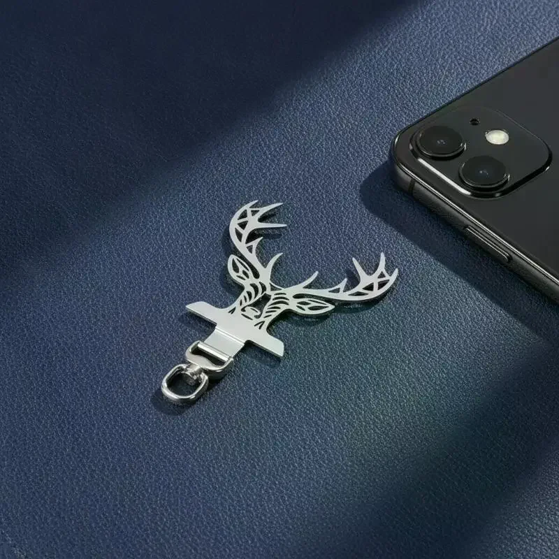Mobile Phone Lanyard Gasket Metal Stainless Steel: Clip 360 Rotatable Ultra-thin Case Hanging Patch