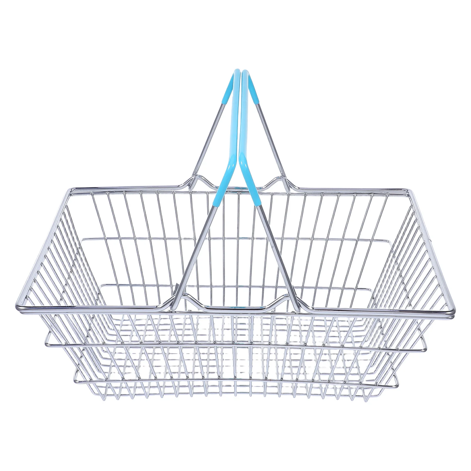 Mini-winkelmandje voor kinderen Ijzerdraadmand Handvat Multifunctioneel speelhuis Supermarkt Winkelwagenopslag Poppenhuismeubilair