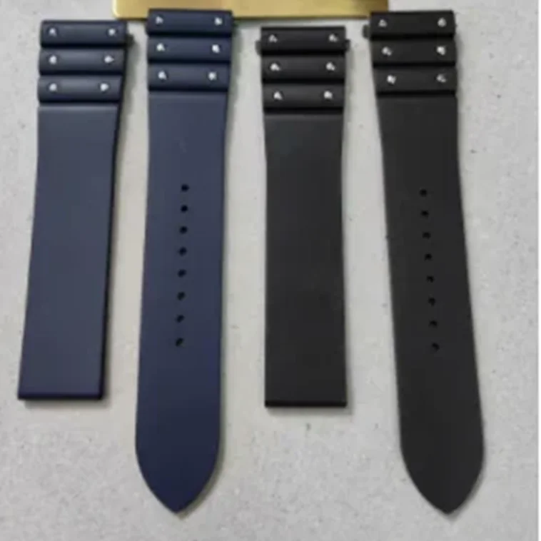 FOR AAA 21mm Fluororubber Strap Suitable for Cartier's New Santos Watch Strap Quick Release Waterproof Strap