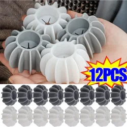 12Pcs Laundry Ball Silicone Anti-tangle Clothes Cleaning Ball Reusable Washing Machine Stain Removal Hair Catcher Cleaning Tool