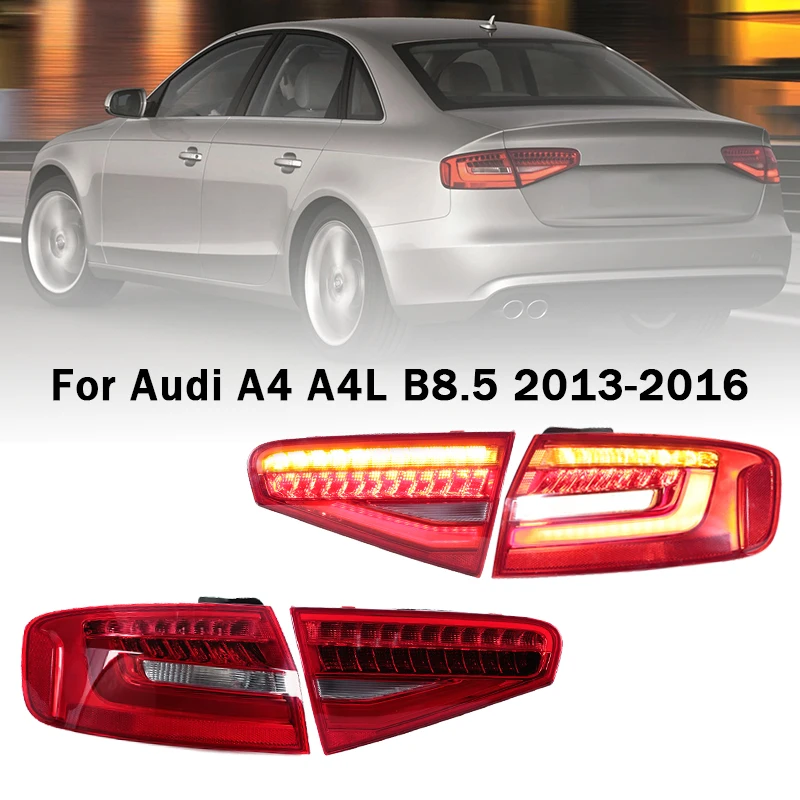

LED Rear Tail Light For Audi A4 2013-2016 8K5945095AD 8K5945094AD 8K5945096AB 8K5945093AA Brake Lamp with Bulb Wiring Harness