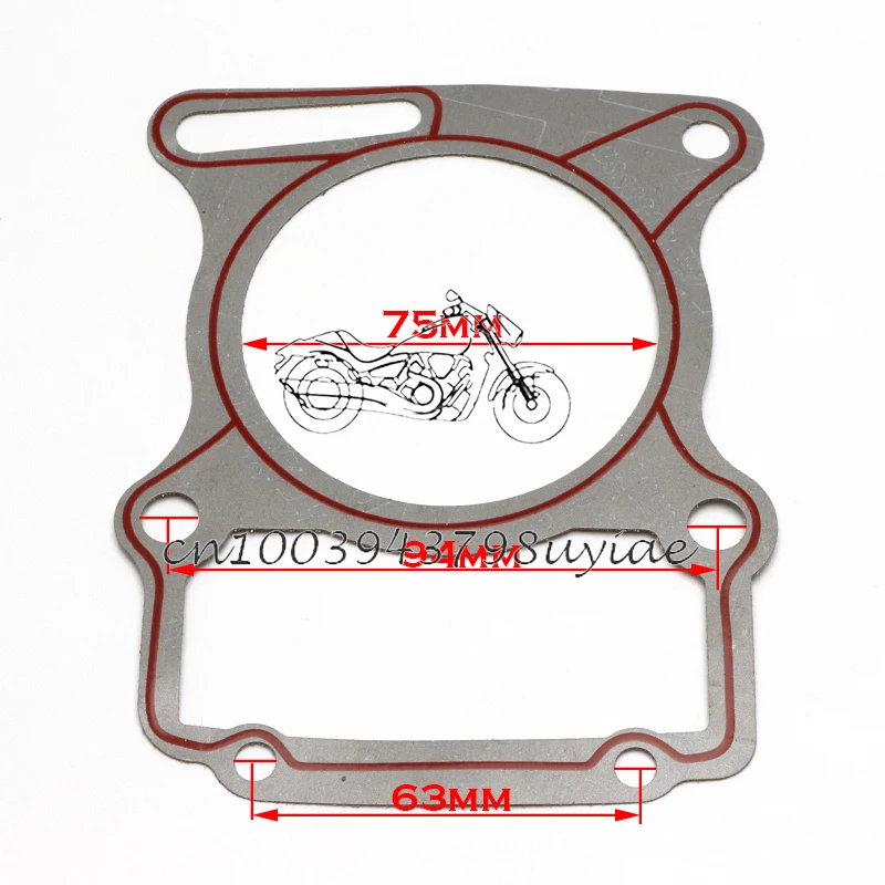 Cylindre fejét tömítés kits számára 250cc kosz Golyóstollbetét -ért Bicaj ATV Dutyi Poloskás zongshen CG250 vize cooled Mozgató Motorbicikli kiegészítők