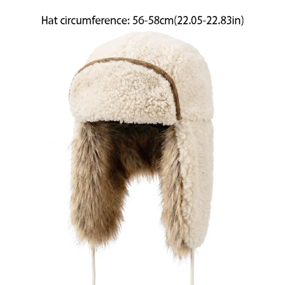 Weiche, winddichte Wintermütze für Piloten, kältebeständig, warm, Skimütze mit Ohrenschutz, verdickte Ohrenschützer, zum Skifahren. – Detail 1