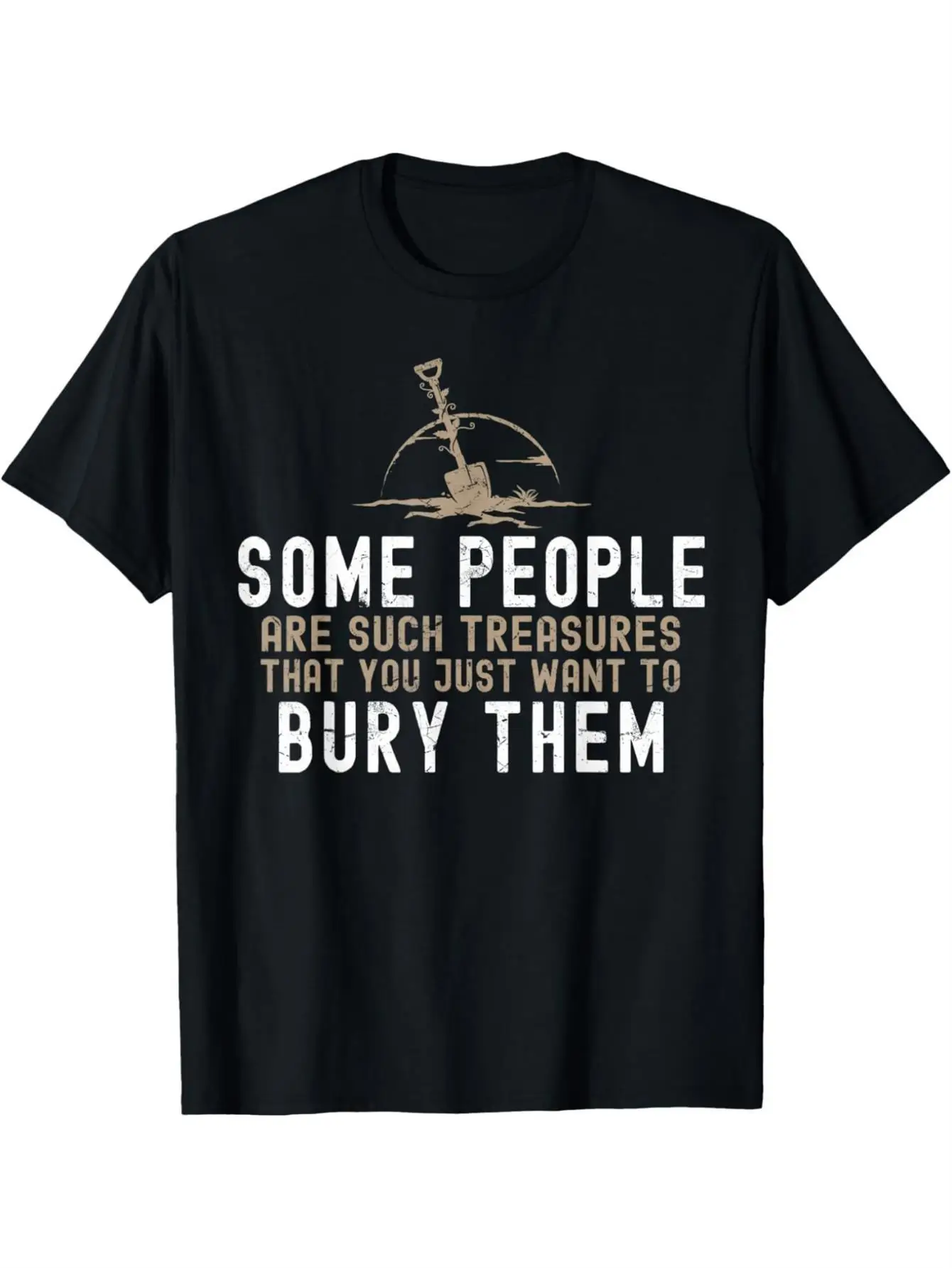 Men'S Fashion Trend Round Neck Casual Letter Printed Short Sleeve Men T-Shirt 180G Christmas Gifts Sarcastic, Some People Are Such Treasures Funny Dark Humor T-Shirt Apparel