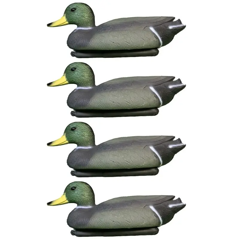 AED2-4Pcs Simulated Duck Outdoor Garden Courtyard Decoration Float On The Water Hunting Decoy Realistic Bird