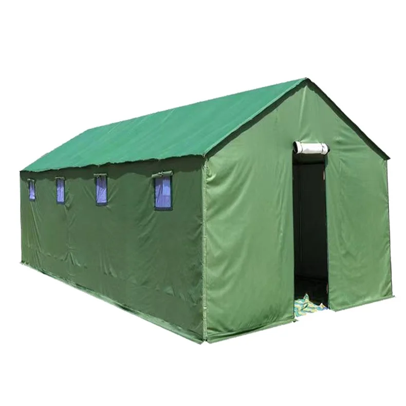 Outdoor construction site rainproof Oxford cloth double-layer four-season tent house emergency disaster relief windproof warm