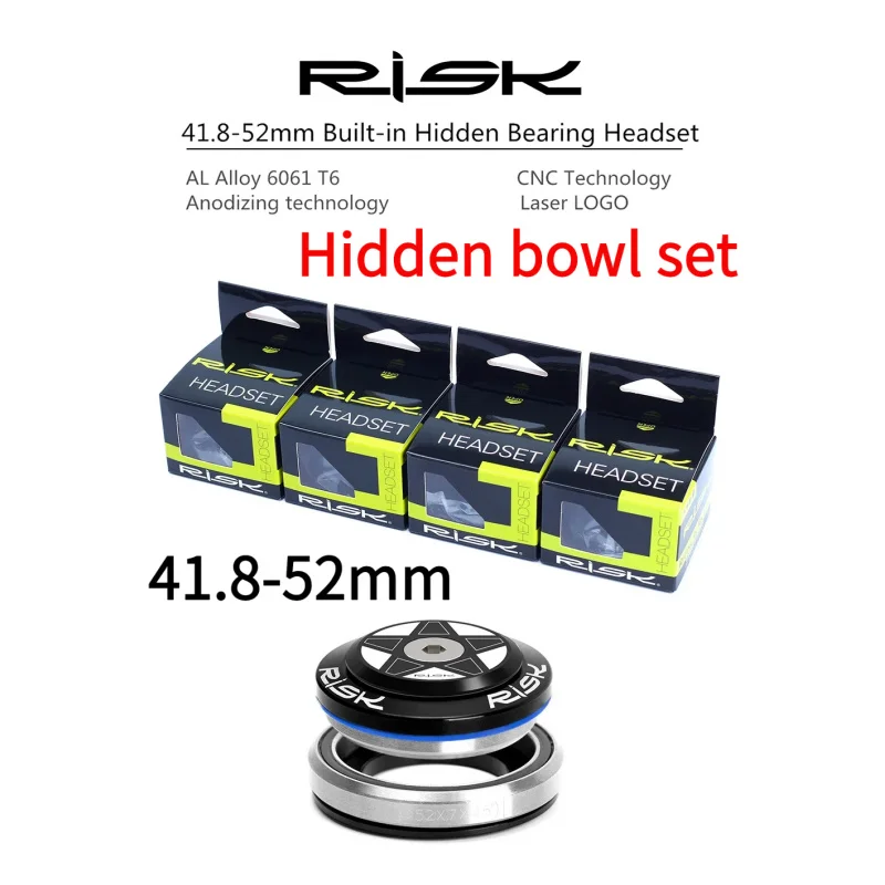 

RISKS pinal Bowl Group Bearing Mountain Road Bike41.8/42-52Built-in Hidden Headset