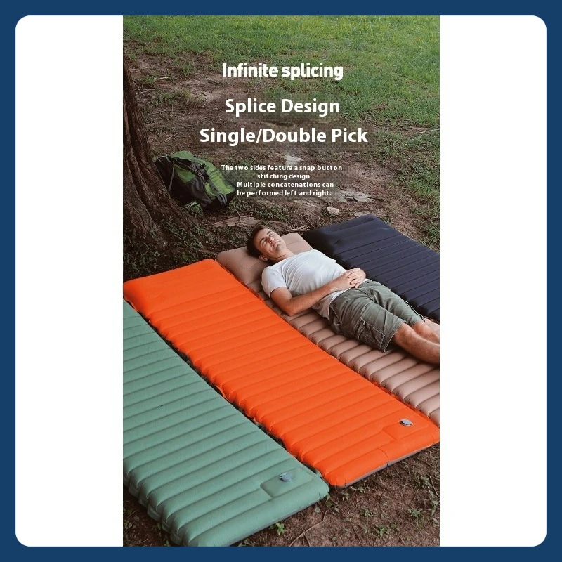 

Уличная палатка для кемпинга, надувной матрас из ТПУ, автоматический портативный пляжный складной матрас для пикника