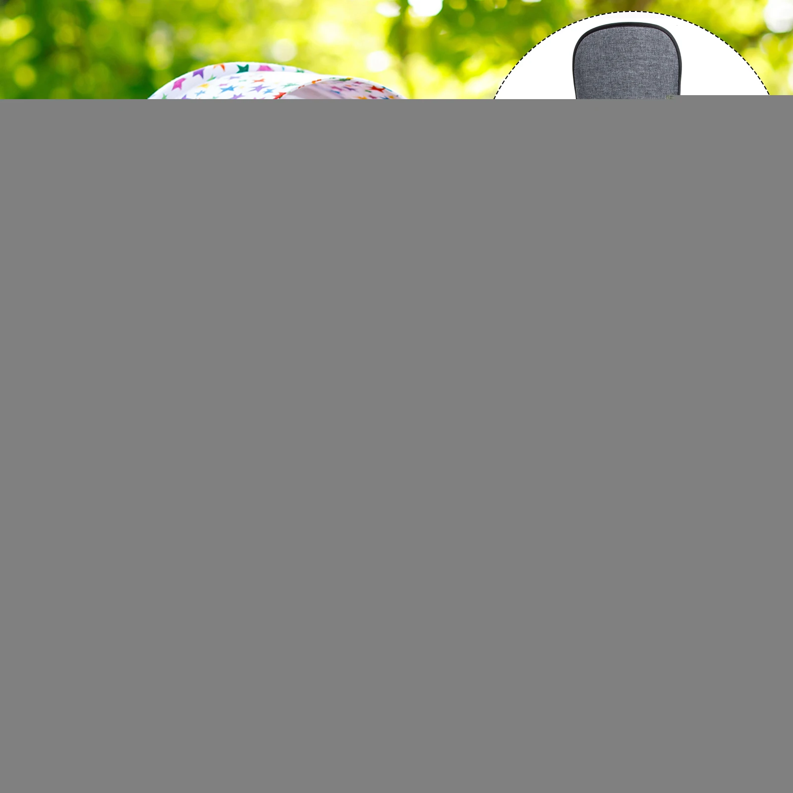 

Insert Stroller Safety Cushion Soft Sponge Lightweight Durable Breathable Fabric Suitable Most Strollers Large