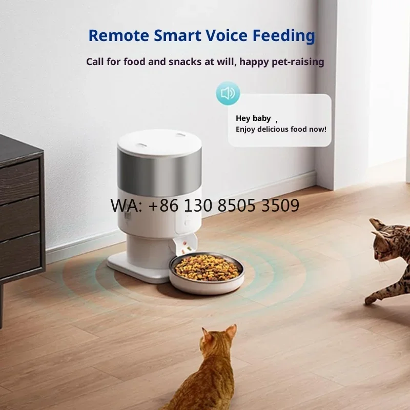 Eco-Friendly Intelligent Dog Cat Food Feeder Charge Automatic Timing Quantitative Portion Control BPA-Free Stainless Bowls Solid