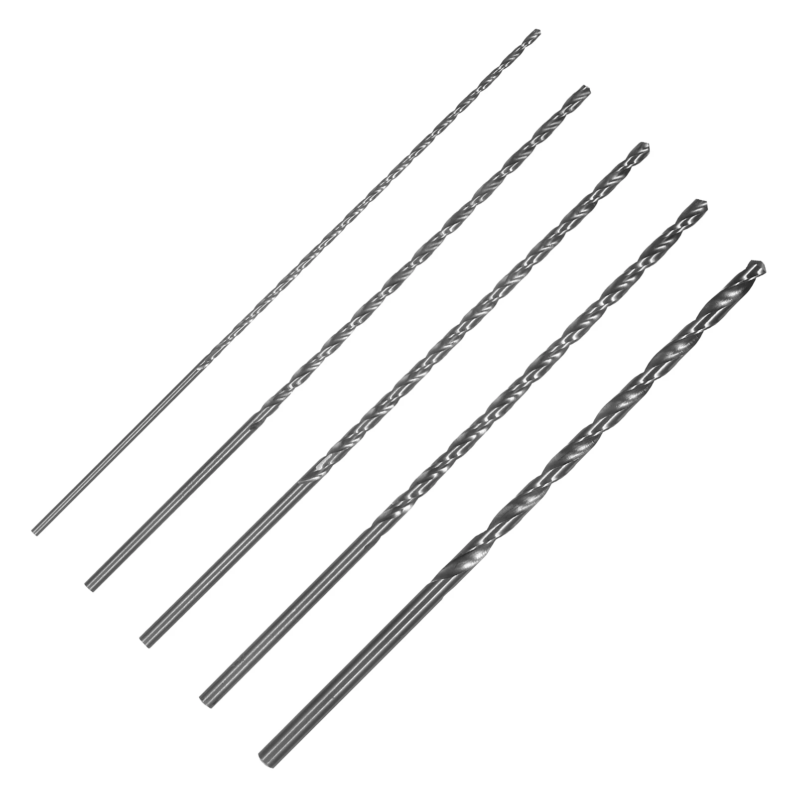 

5Pcs Titanium Coated Straight Shaft Drilling Drill Bits Set Small Cutting Resistance for Plastic