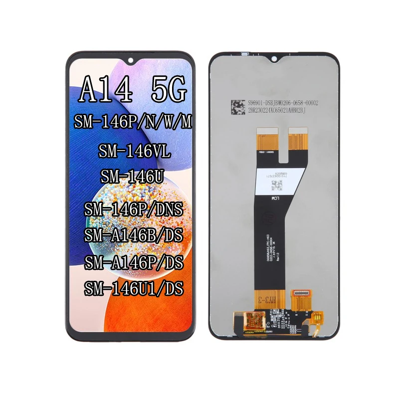 A14 5G Display For Samsung Galaxy A14 4G A145F SM-A146B Display Touch Screen Digitizer 6.6\